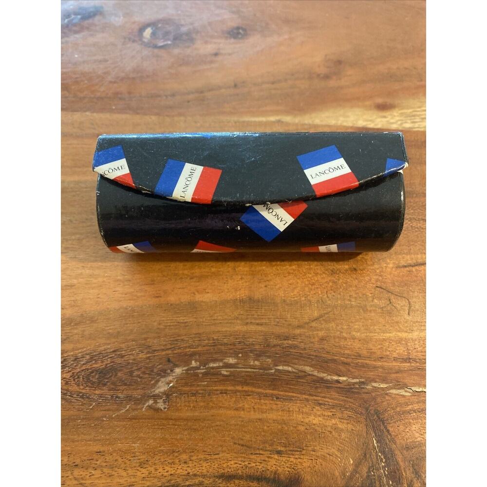 LANCOME Designer Lipstick Case Holder with Mirror And Snap VTG